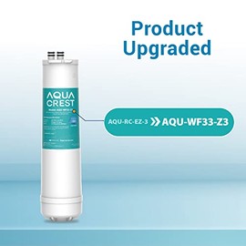 AQUA CREST RC EZ 3 Water Filter, Replacement for Culligan ®RC-EZ-3, US-EZ-3, RC-EZ-1, Brita® USF-201, USF-202, DuPont® Carbon 3000QT Filter, 2K Gallons, 2 Pack