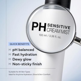 SAM'U- SAM'U pH Sensitive Cream Mist Crema en bruma con ceramidas y ácido hialurónico para una piel hidratada Korean Ski