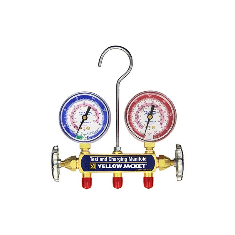 Yellow Jacket 41712 Manifold, bar/psi, R-410A