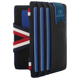 WEST® - Magic Thin Wallet with Coin Pocket, navy, rfid wallet