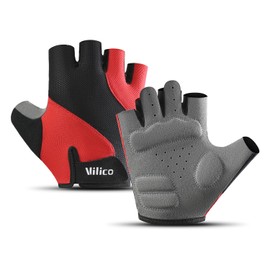 SUJAYU Cycling Gloves for Men Women Bike Gloves for Men Cycling, Paded MTB Glove Biking Glove for Men Bicycle Accessories, Guantes para Bicicleta Hombre Guantes Ciclismo Hombre (Red, X-Large)