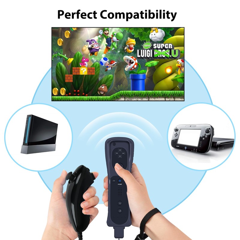 HZIME New Replacement Remote Control Compatible For Wii & Wii