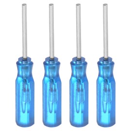 QUARKZMAN Pack of 4 Hex Screwdrivers H1.5 Magnetic Carbon Steel Hex Head Screwdriver 45 mm Length for Repairs on Small Appliances, Blue