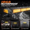 26inch 126 LED Emergency Rooftop Strobe Light Bar Controller Double-Sided