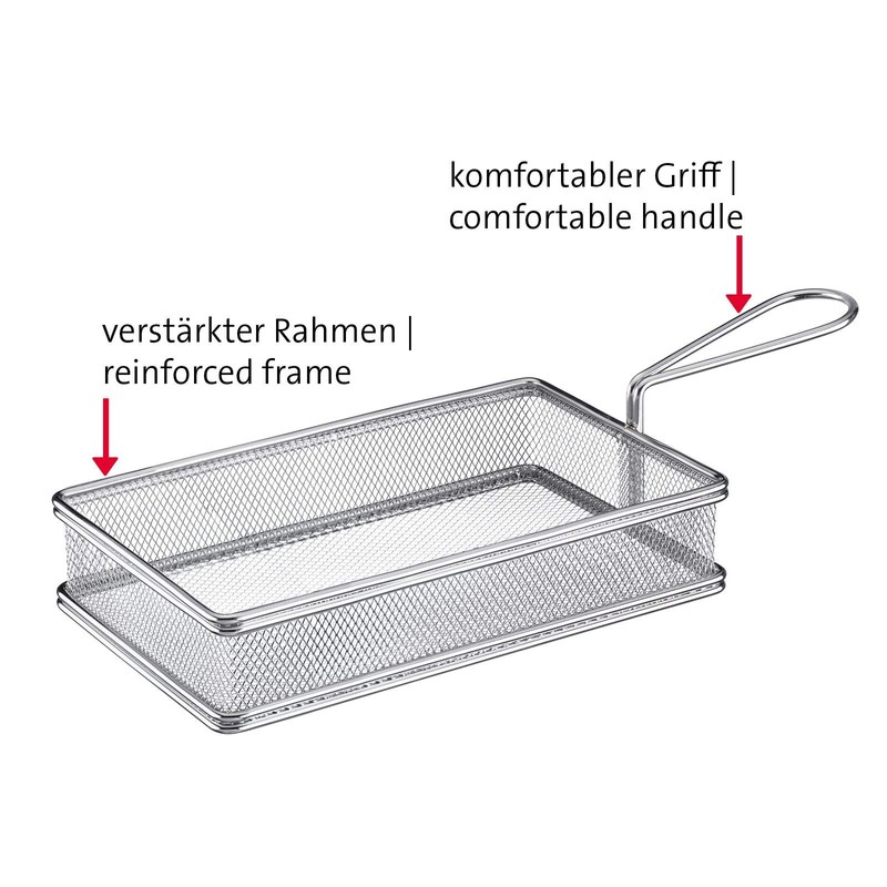 Westmark Serving Basket/Chip Basket, Filling Volume: 21.5 x 9.5 x