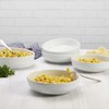 Everyday White by Fitz and Floyd Beaded Dinner Pasta Bowls,