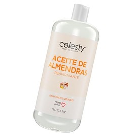 CELESTY | Aceite de Almendras - Ideal Aceite para Masaje | Aceites Esenciales - Crema Corporal - Aceite Esencial | Aceite Corporal para Aromaterapia y