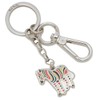 Paul Smith M1AKEYR AZEBRA 97 Key Holder, Multicolor, multicolor