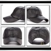 White Fang CA296 Men's Hat Cap, Leather, Crocodile Leather, Stylish,