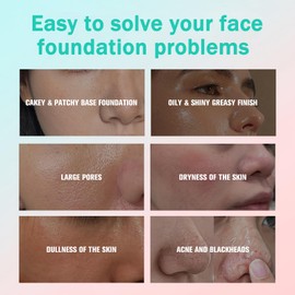 Hydrating & Smoothing Gel-Based Face Primer, Moisturizes & Grips Makeup, Long-Lasting Foundation Primer for a Flawless Look (Green)