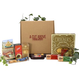 Gift Basket Village - A Cut Above, Fall Cheese and Sausage Gift Basket Loaded With Flavors of the Season (Medium, 7 pound)