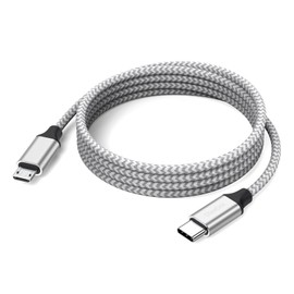 DteeDck USB C to Micro USB Cable 6.6ft, Micro USB to USB Type C Adapter Cable Braided Male to Male Adapter USB-C USBC to Micro USB Cord 2M for Charging & Data Transmission