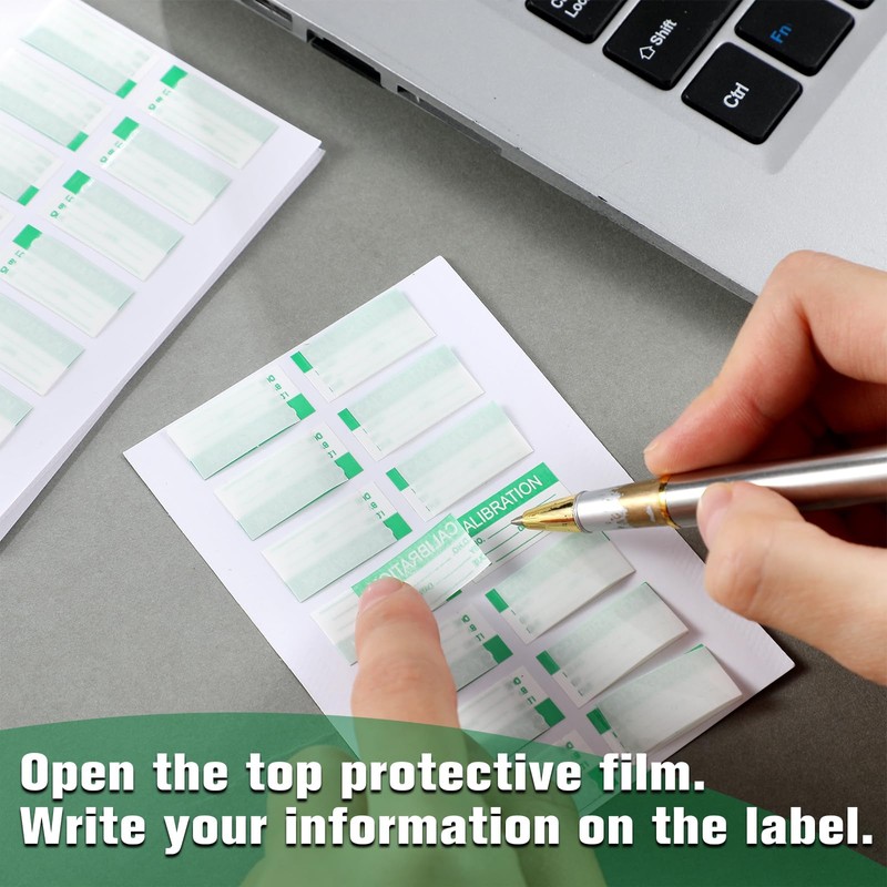 Harloon 210 Pcs Mini Self Laminating Calibration Labels 0.5" x