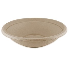 World Centric Fiber Bowls, 16 Oz, 7.4" Diameter X 1.9"h, Natural, 500/carton