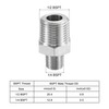 sourcing map 304 Stainless Steel Hex Reducer Pipe Fitting 1/2