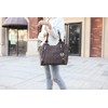 MKF Collection Crossbody Tote Bag for Women - PU Leather