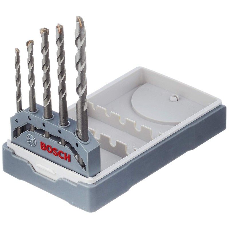 Bosch Professional 5-Piece Cyl-3 Concrete Drill Bit Set, Diameter 4–8
