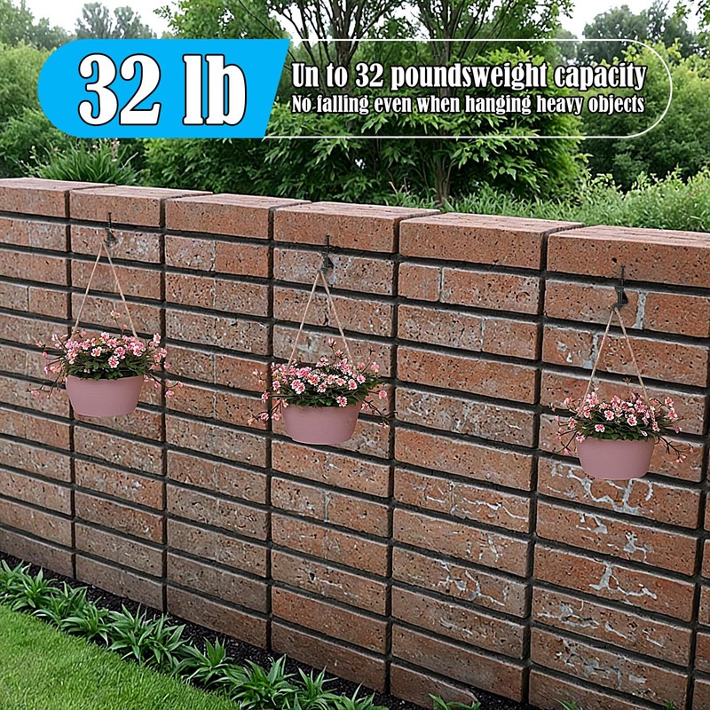 Lewufe Stainless Steel Brick Wall Clips, Brick Hooks Clamp Outdoor