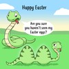 Twizler Funny Easter Card with Snakes – Funny Easter Day