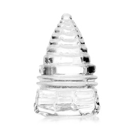 BUYERS POINT Sri Yantra Crystal Quartz Shree Yantra | Size 1.5 x 1.5 x 3.5 cm Approx | Energized Vastu Correction & Meditation Pyramid | White Sphatik Spiritual Wealth & Prosperity Tool