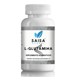 L-Glutamina 100% Puro 120 cápsulas con 500 mg c/u. Calidad premium.