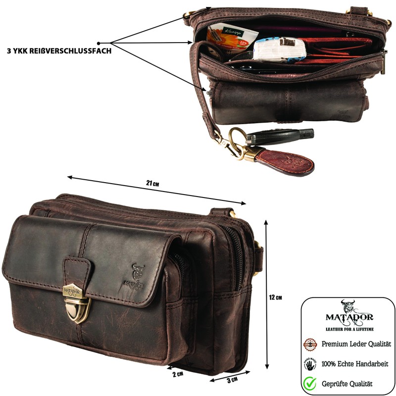 MATADOR (3 in 1 bag) "Cairo" 3119, dark brown