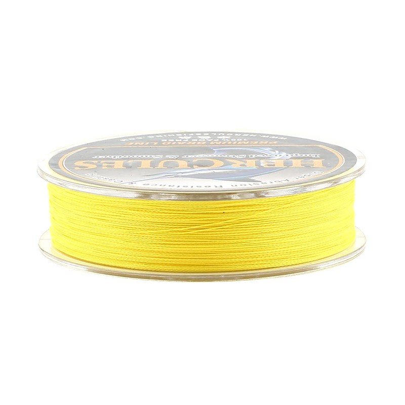 HERCULES Fade-Resistant Braided PE Fishing Line, 4 Strands, Long Casts,
