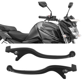 Fydun 2 pieces brake lever left and right handlebar, aluminium alloy, black, replacement for motorcycle, moped, ATV