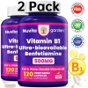 NuvitaGarden Vitamin B1 Extra Strength 500 MG High Potency Non-GMO,