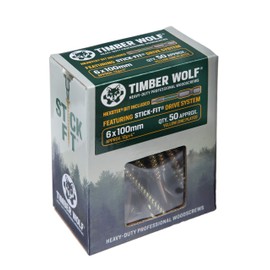 Timber Wolf Woodscrews - 6.0 x 100mm - Box of 50