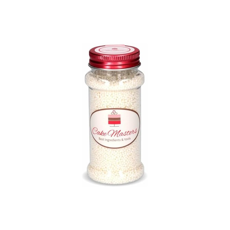 Mini Sugar Pearls White 90g