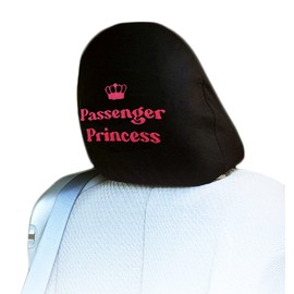Yupbizauto Embroidery Passenger Princess Design Embroidery Car Seat Headrest Cover 1 Piece Proudly Design and Made in USA