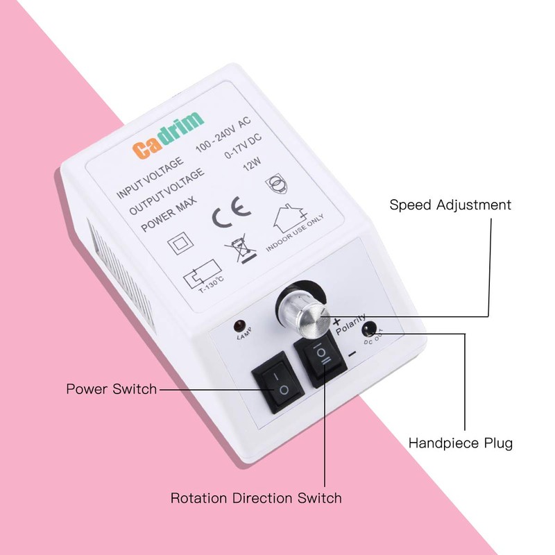 35000+20000 taladro de uñas, Blanco-20000 rpm.