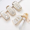 CACARLIKE for Dodge Key Fob Cover with Dodge Keychain, Car