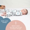 SleepingBaby Zippy Swaddle - Baby Swaddle Blankets with Convenient Bottom