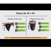 Genérico Bolsas (45x45) Bolsas de vivero 14 pzs