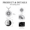 TRISHULA Compass Necklace for Men S925 Sterling Silver Celtic Knot