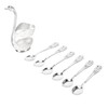 Silver Swan Dinnerware Set Swan Base Holder Teaspoon Cutlery Set