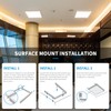 MW 2x2 Surface Mount Kit for LED Flat Panel Light-Aluminum