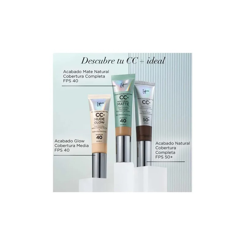 It Cosmetics Cc+ Natural Matte Cream Base De Maquillaje 32ml
