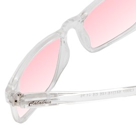 Medspex Pink FL-41 Tinted Reading Glasses +1.75 Clear Crystal Light Sensitivity Outdoor Indoor Fluorescent Eyeglasses