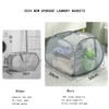 Zhaiye Collapsible Laundry Baskets 2Pack 90L Large Capacity Mesh Pop