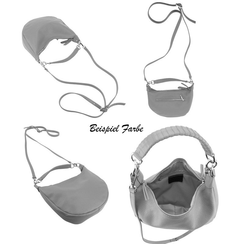 SH Leder Mina G668 Women's Crescent Shaped Bag Stylish Banana
