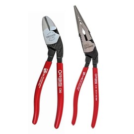 KNIPEX Tools 9K 00 80 97 US 2 Pc Angled Pliers Set (9O 21 150 and 9O 21 180)