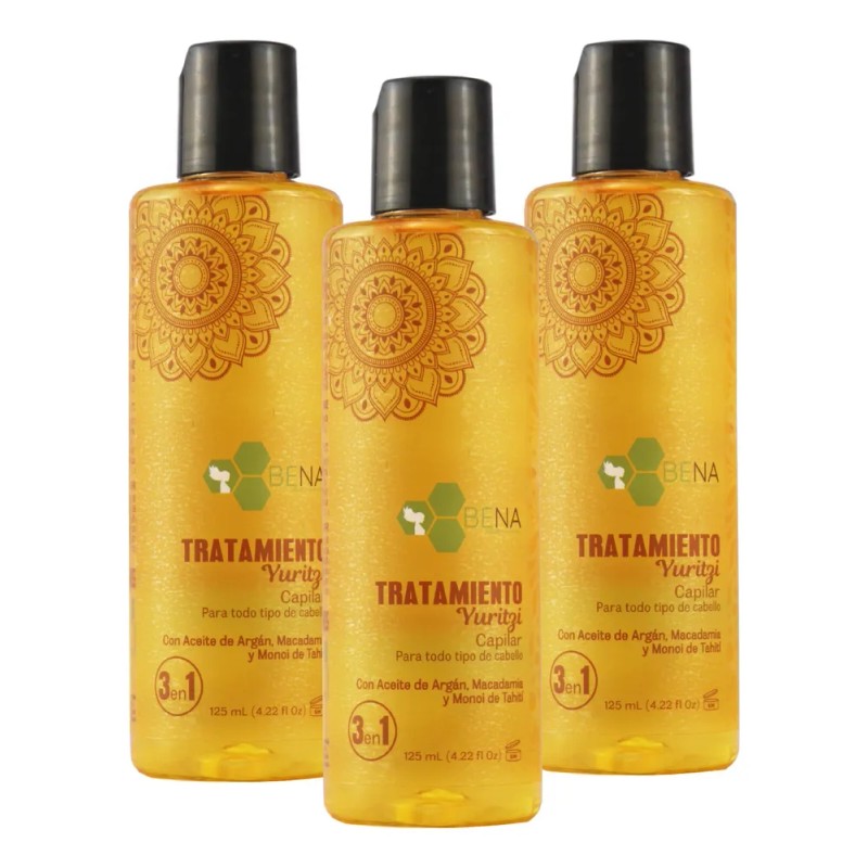 Tratamiento Yuritzi Hidratante, Protector Calor 3 En 1 Bena