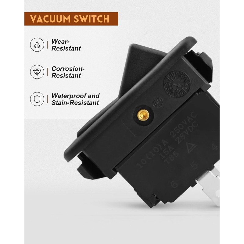 ULXIOM 5140058-09 Vacuum Power Switch Replacement for DeWalt DCV581H DC020