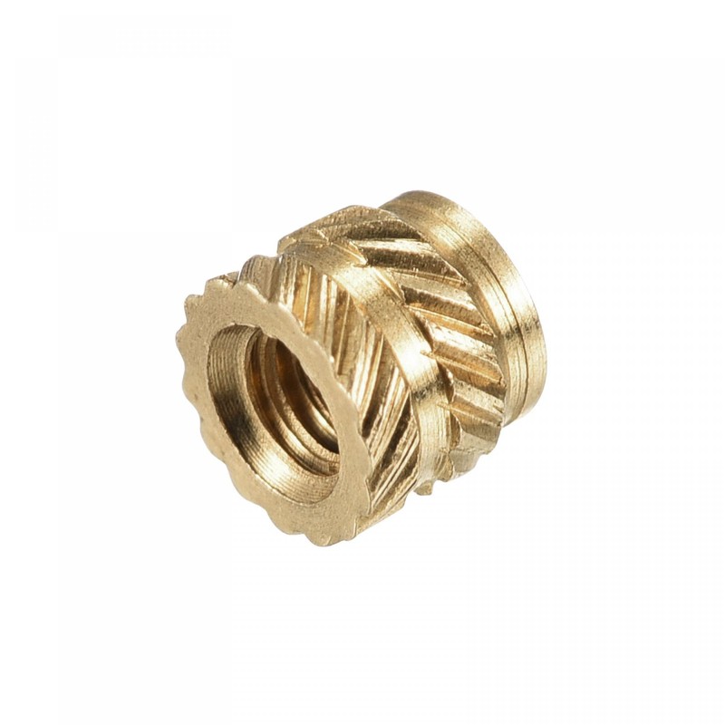 sourcing map Knurled Insert Nuts, 120Pcs M2 x 3mm L