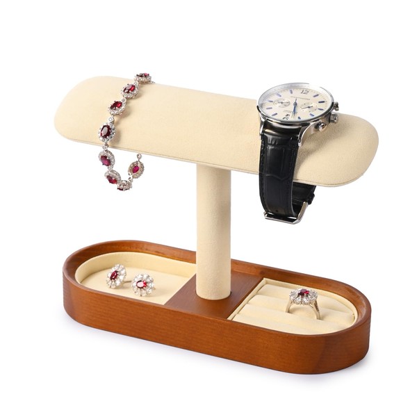 Woodten Watch Stand, Jewelry Stand, Wooden Watch Stand, Accessory Rack, Jewelry Display Stand, Watch Display Stand, Ring, Piercing, Watch, Bracelet, Necklace, Storage
