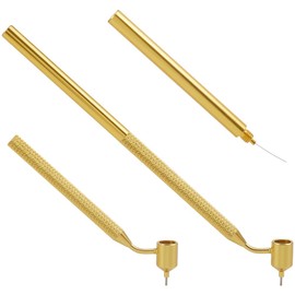 GORGECRAFT Fine Lines Painting Pen Aluminium Fineliner Fluid Writer Paint Applicator Pen with 0.7 mm Steam Tips Precise Bevelled Paint Repair Pen for Cars Scratch Repair Crafts Calls