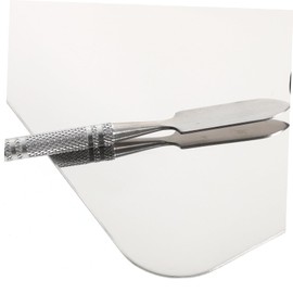 Mikinona Blending Spatula Palette 15x10cm Makeup Items Plate Steel Makeup Palette Set